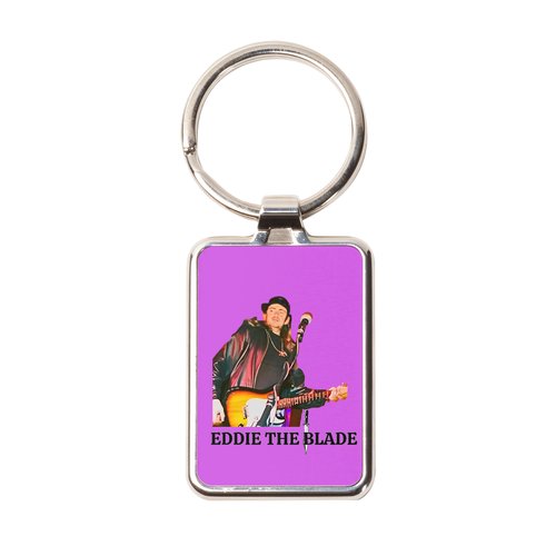 Eddie the blade purple key chain w/photo/logo