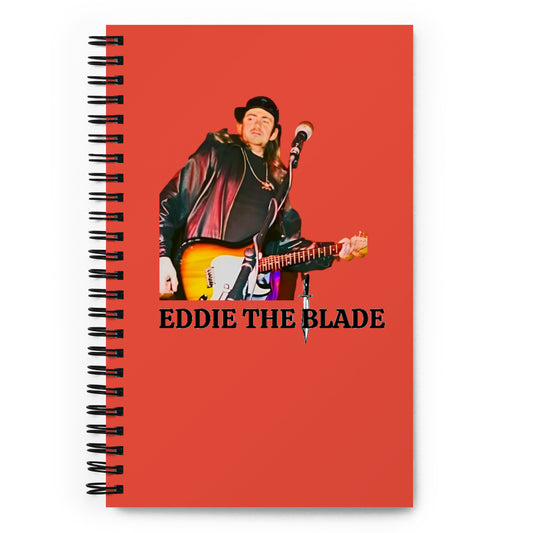 Eddie the blade red notebook