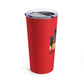 Eddie the blade red Tumbler with black logo