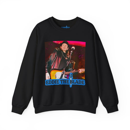 Eddie the blade black Sweatshirt w/photo/blue logo