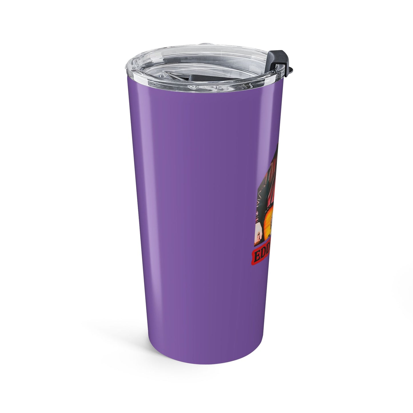 Eddie the blade purple Tumbler w/photo red logo
