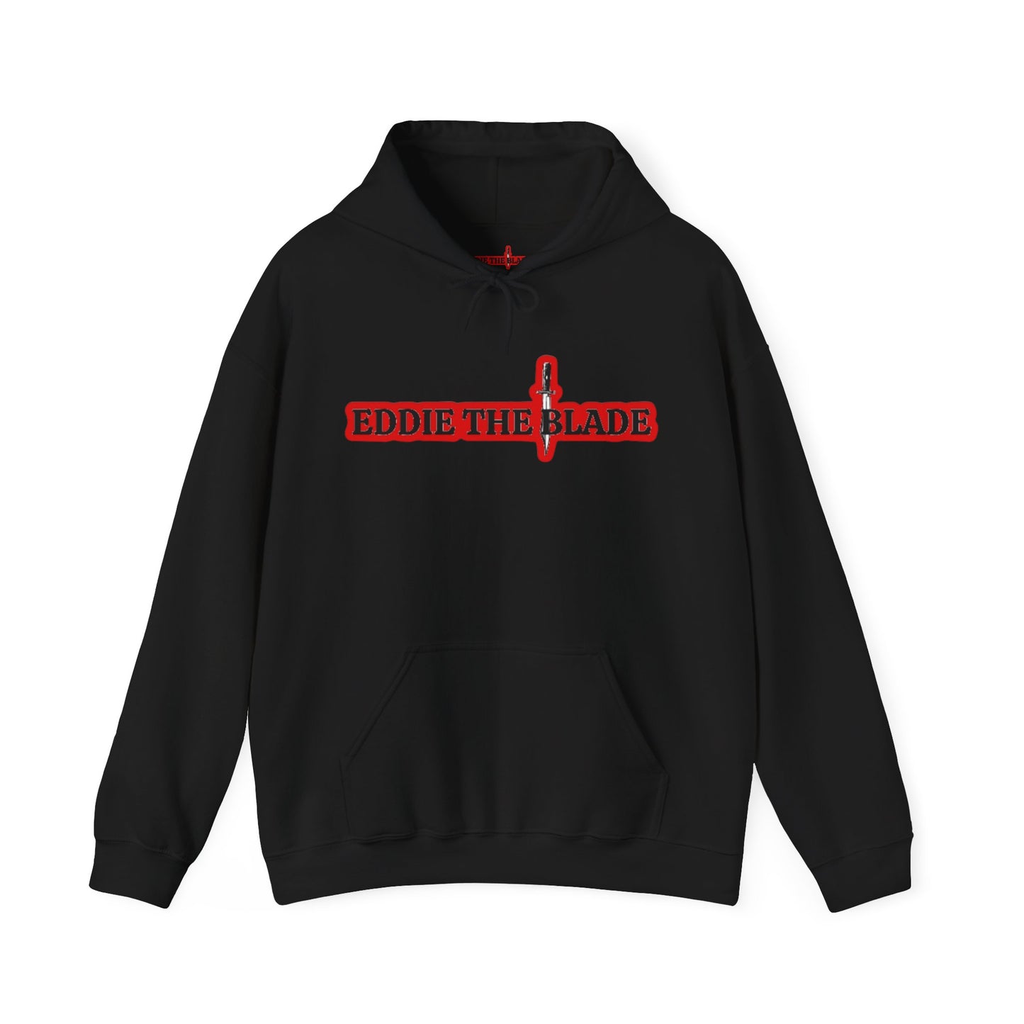 Eddie the blade black hoodie w/red logo