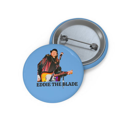 Eddie the blade button/Pin (blue)