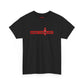 Eddie the blade black lady's t-shirt w/red logo