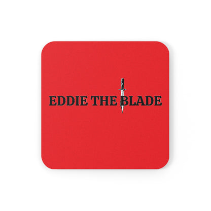 Eddid the blade red drinking Coaster w/logo