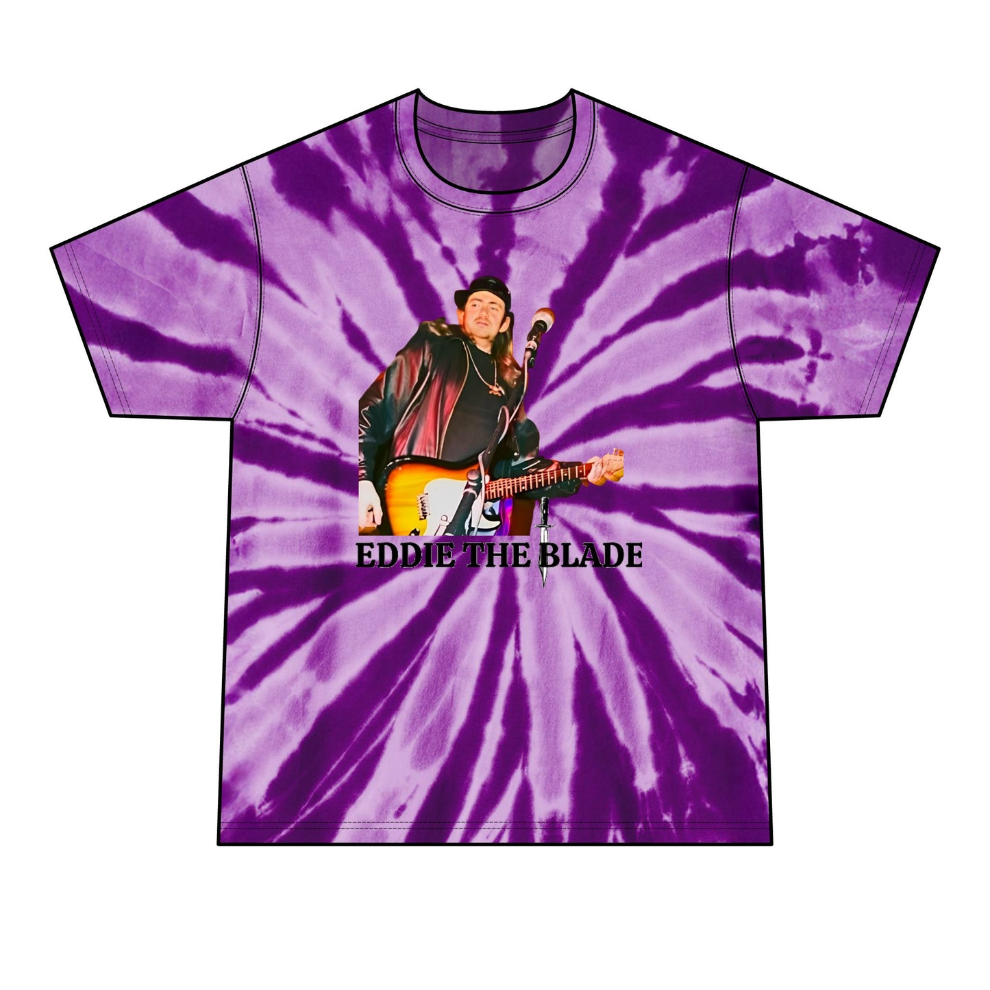 Eddie the blade purple tye-Dye T-shirt