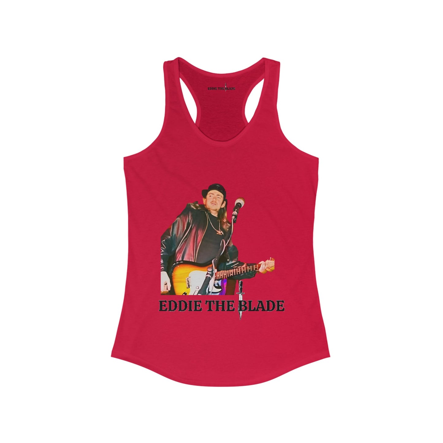 Eddie the blade red lady's  Tank top