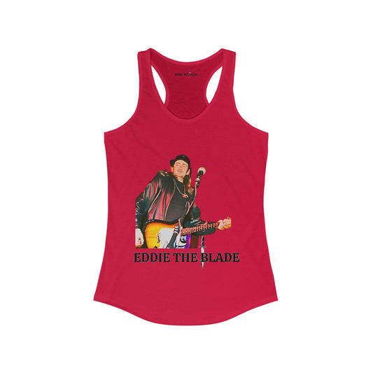 Eddie the blade red lady's  Tank top