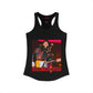 Black ladys Tank top w/photo/red/logo