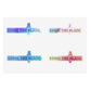 Eddie the blade logo Stickers purple/blue