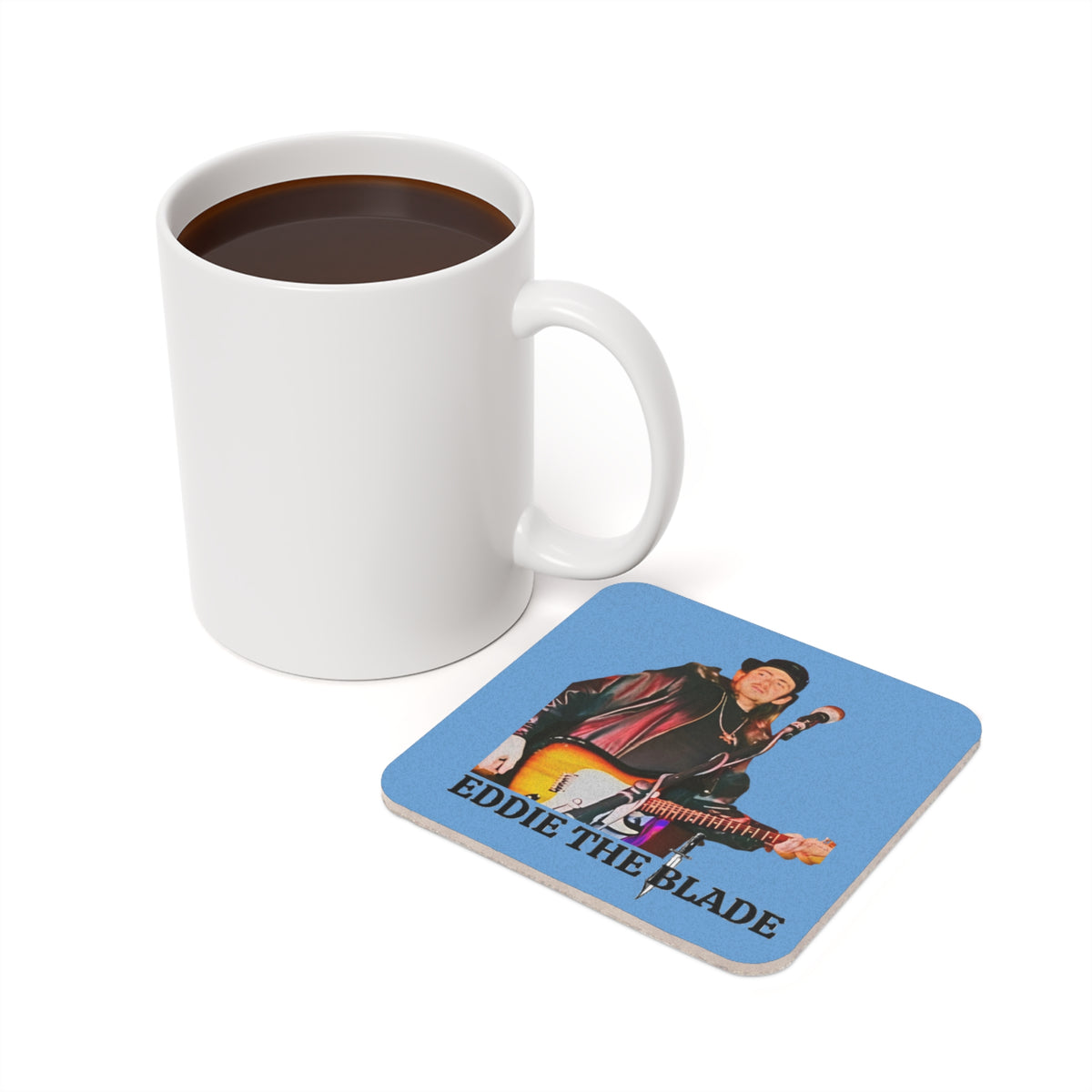 Eddie the blade blue drinking Coaster