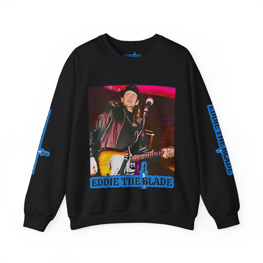 Eddie the blade black Sweatshirt w/photo/blue logo