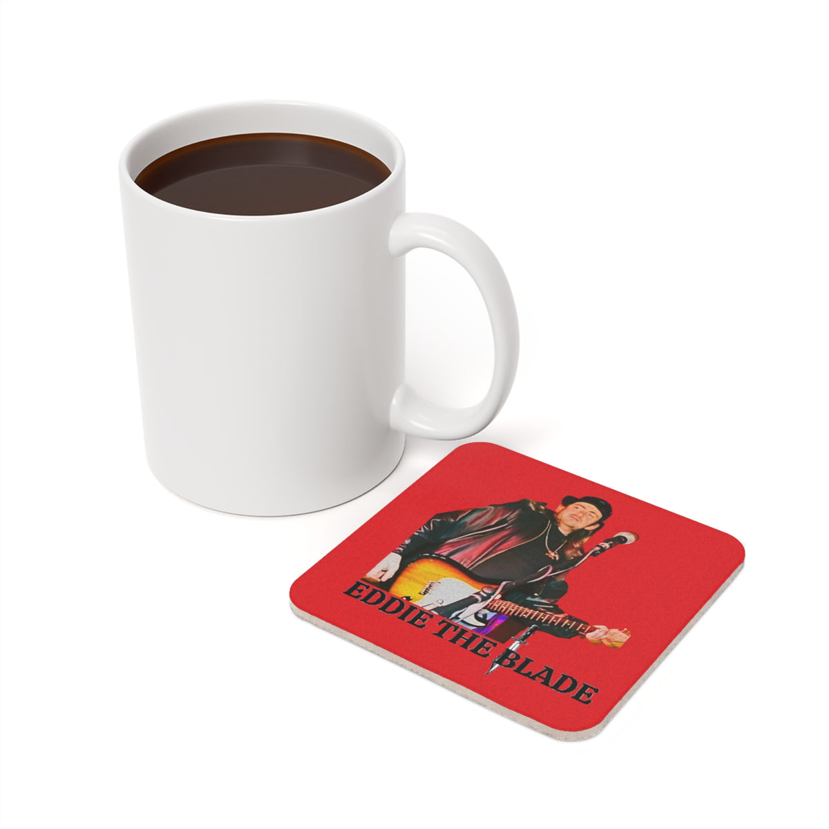 Eddie the blade red drinking Coaster