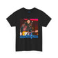 Eddie the blade black ladys Tee w/photo/blue logo