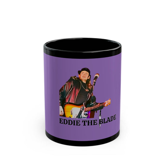 Eddie the blade purple Mug w/black trim