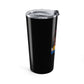 Eddie the blade black tumbler w/photo/blue logo