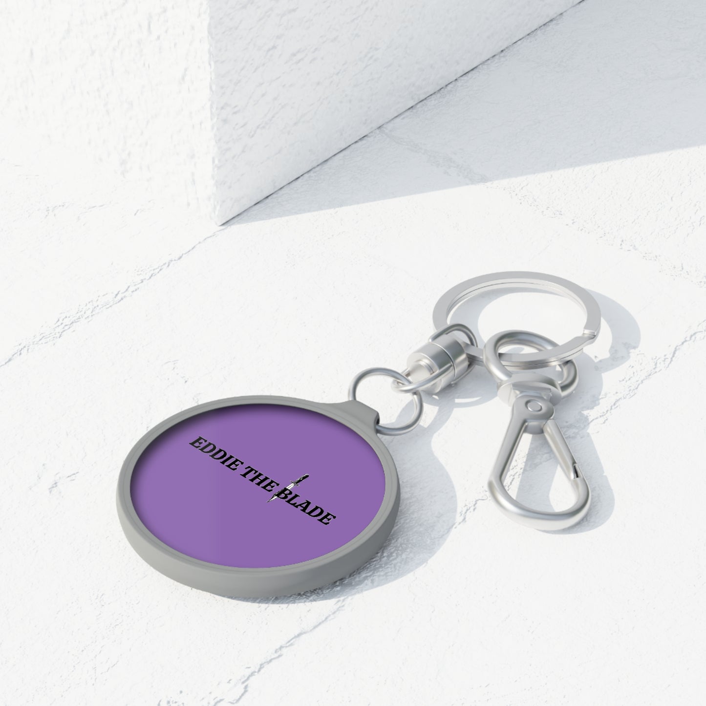 EDDIE the blade purple keychain w/logo