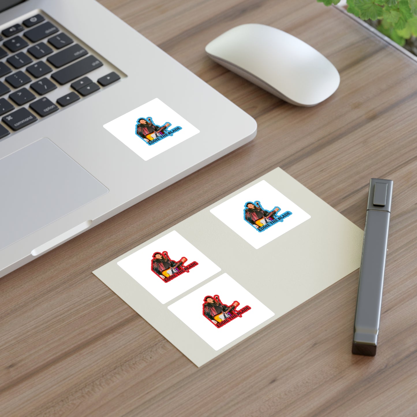Eddie the blade red and blue sticker Sheets  w/photo/logo