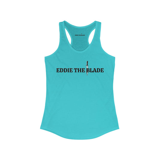 Eddie the blade blue ladys Tank top