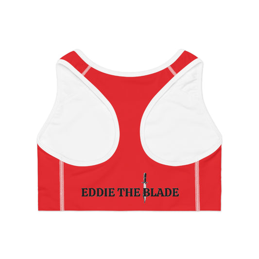 Eddie the blade Sports Bra (red)