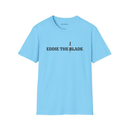 Eddie the blade lady's  T-Shirt (blue w/logo)