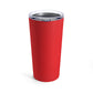 Eddie the blade red Tumbler with black logo