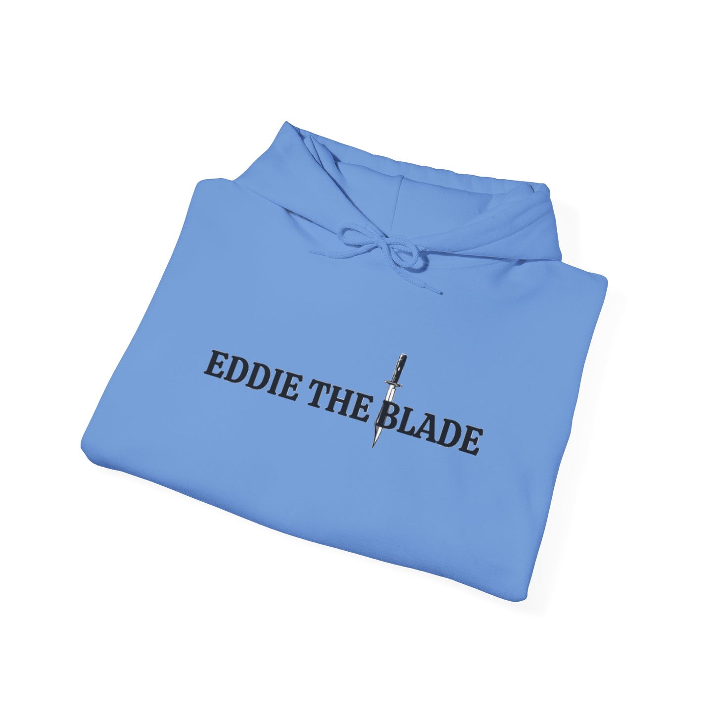 Eddie the blade blue hoodie w/logo