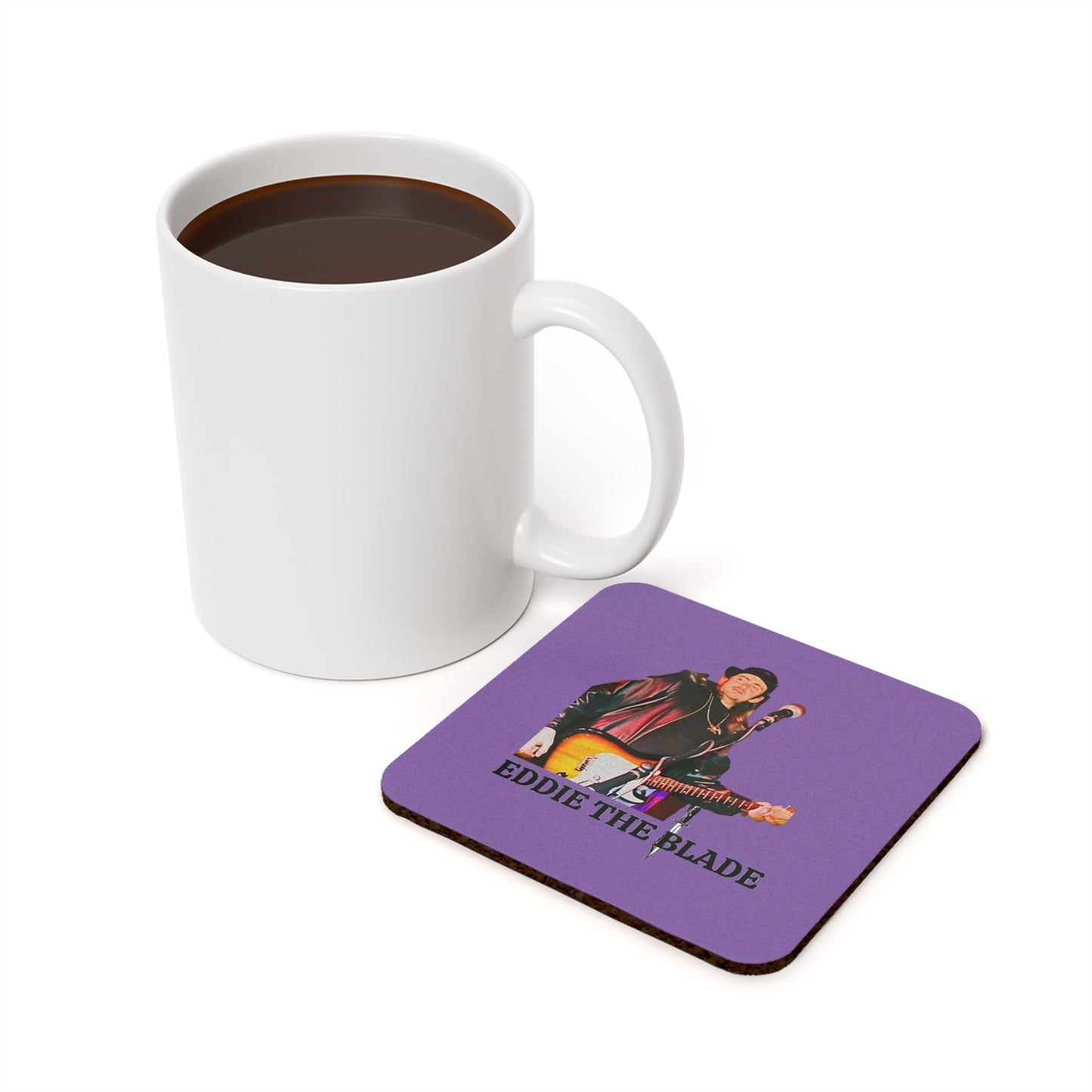 Eddie the blade drinking Coaster (purple)