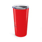 Eddie the blade red Tumbler with black logo