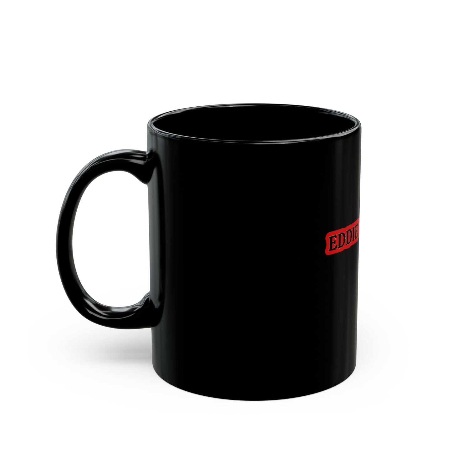 Eddie the blade Black Mug w/red logo