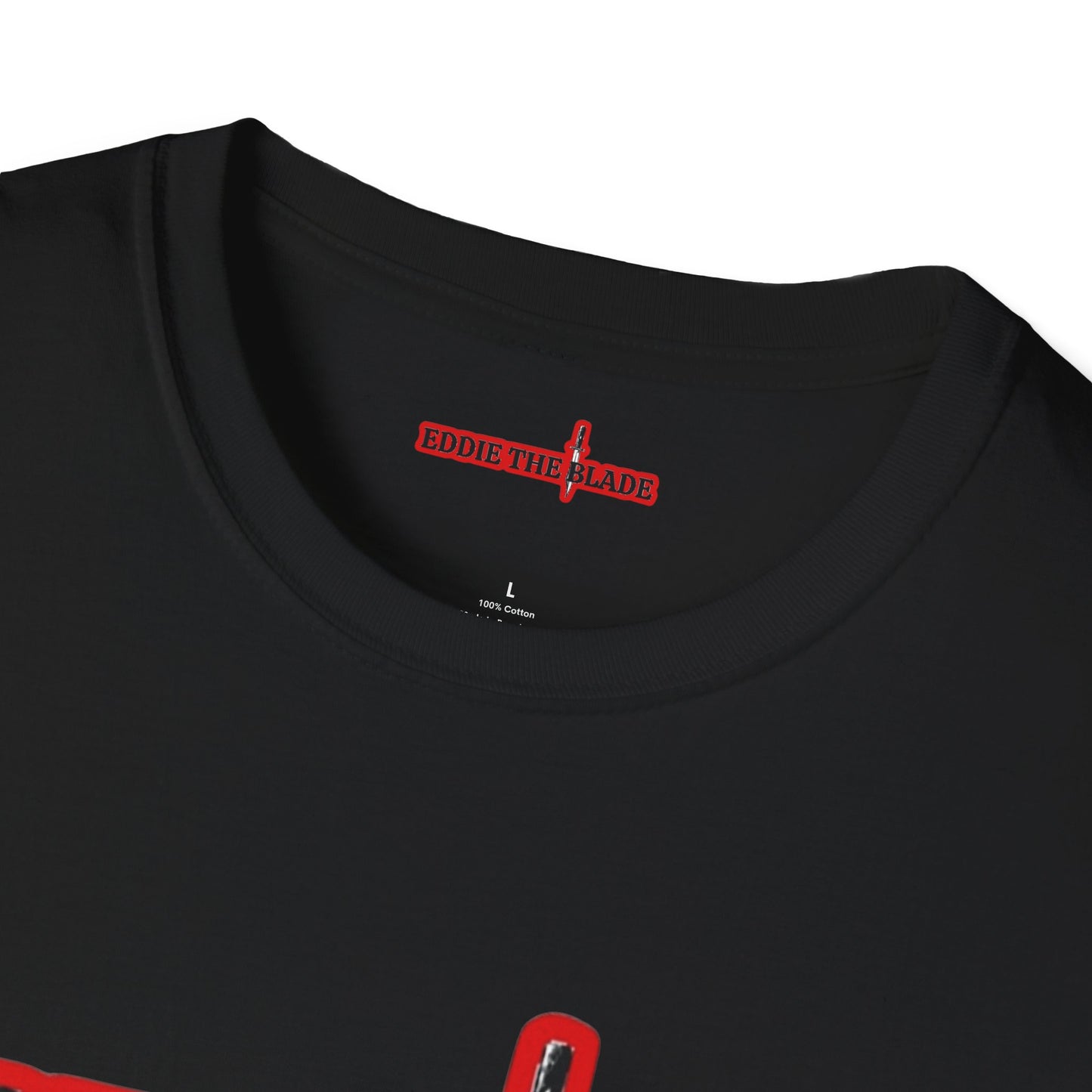 Eddie the blade ladys T-Shirt (black w/red logo)