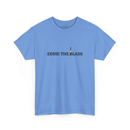 Eddie the blade mens blue T-shirt w/logo