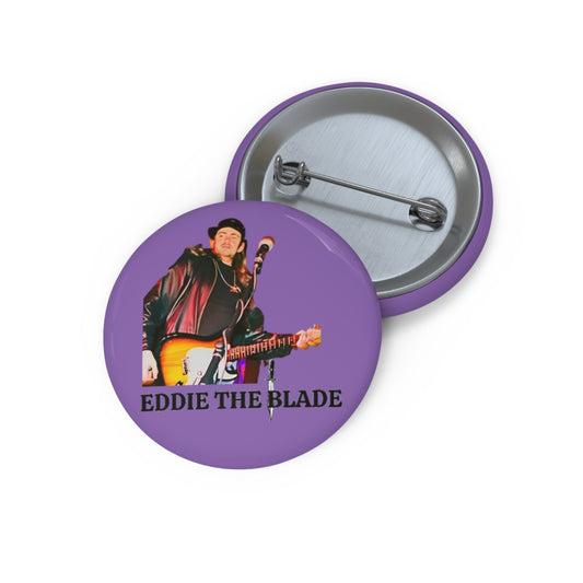 Eddie the blade Button/pin (purple)