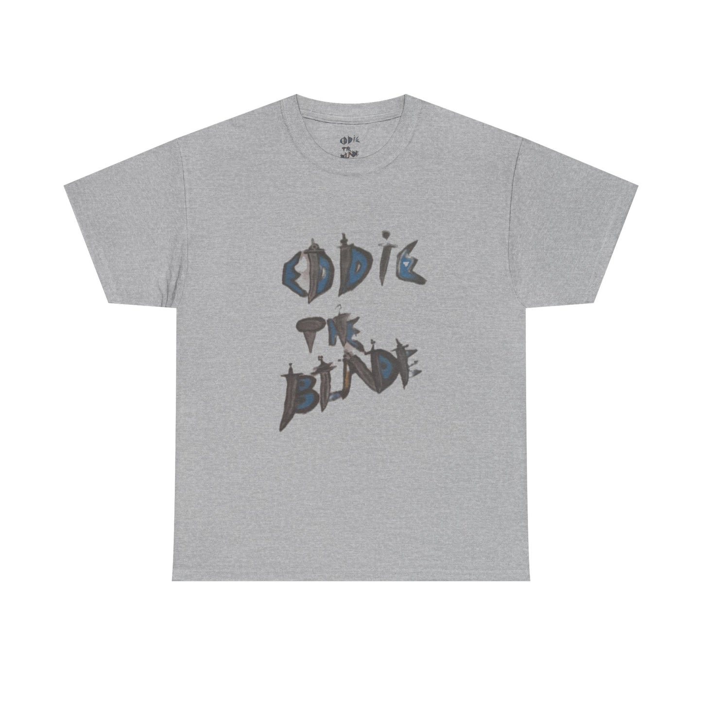 Eddie the blade grey T-shirt w/daggers