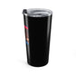 Eddie the blade black tumbler w/photo/blue logo