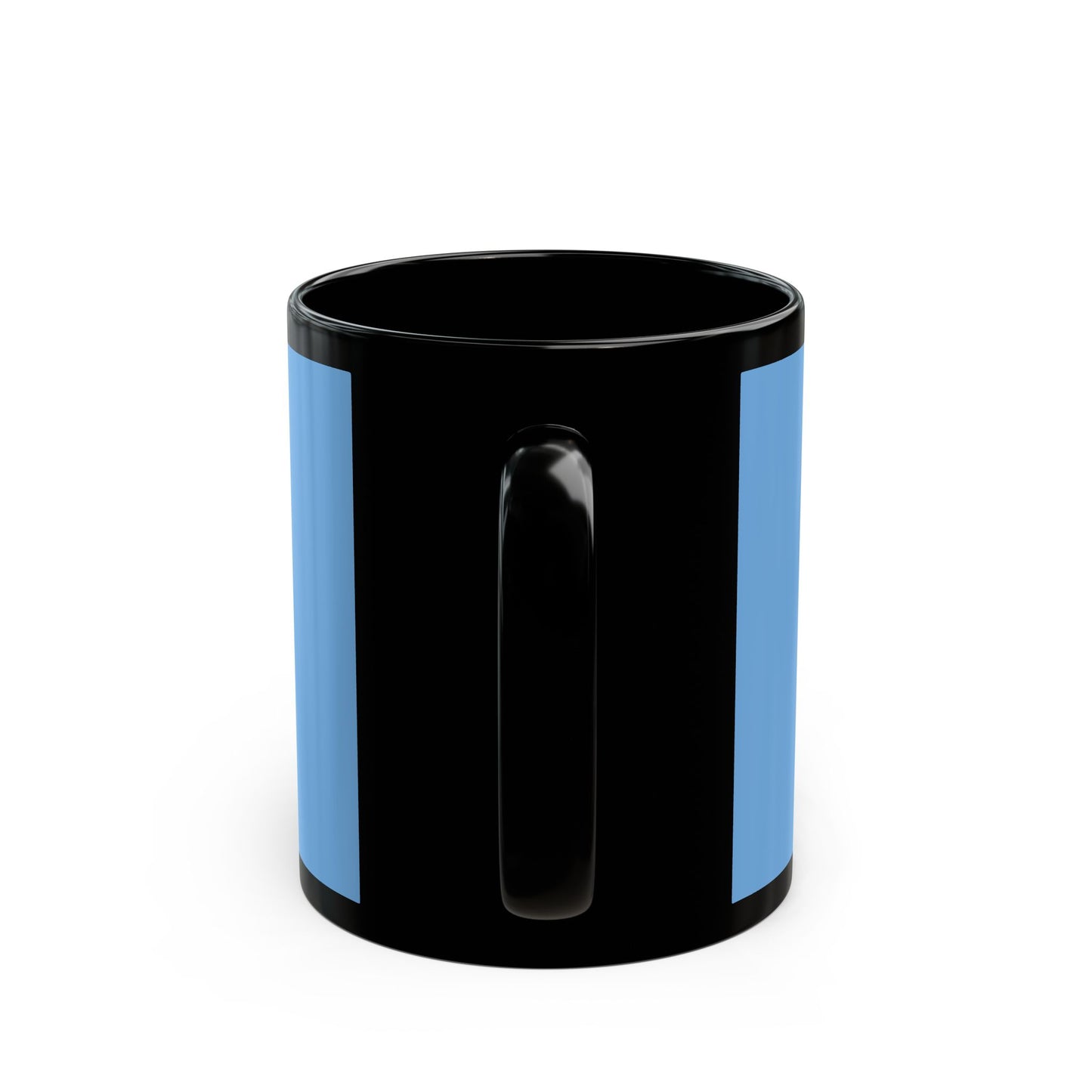 Eddie the blade blue mug w/logo ( black trim)