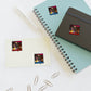 Eddie the blade black Sticker Sheets w/photo/blue &red logo