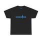 Eddie the blade black men's  T-shirt w/blue logo