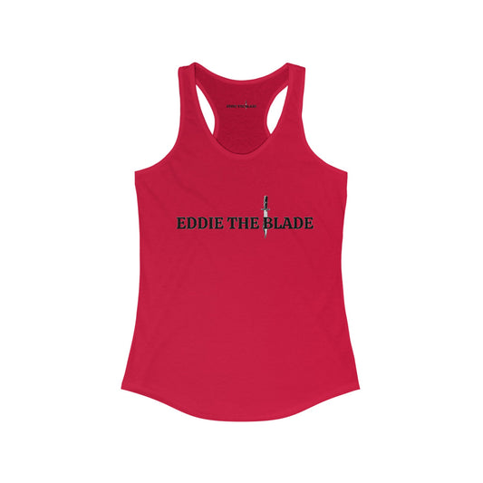 Eddie the blade red ladys Tank top