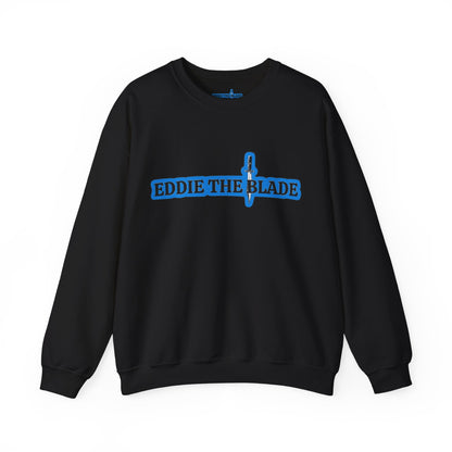 Eddie the blade black Sweatshirt w/blue logo