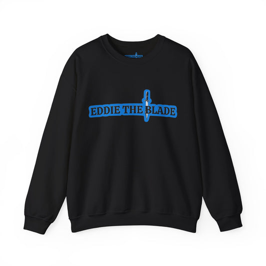 Eddie the blade black Sweatshirt w/blue logo