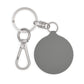 EDDIE the blade round key chain w/photo/logo (blue)