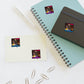 Eddie the blade black Sticker Sheets w/photo/blue & purple logo