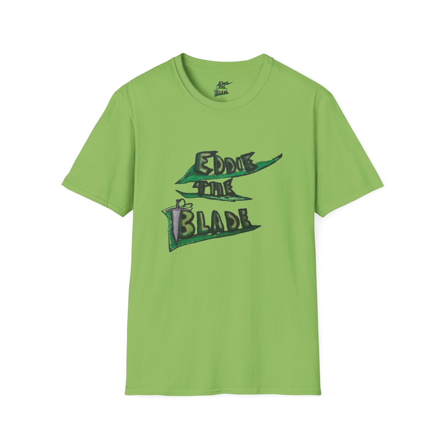 Eddie the blade green T-Shirt w/leaf logo