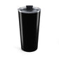 Eddie the blade black tumbler w/photo/blue logo