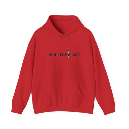 Eddie the blade red hoodie w/logo