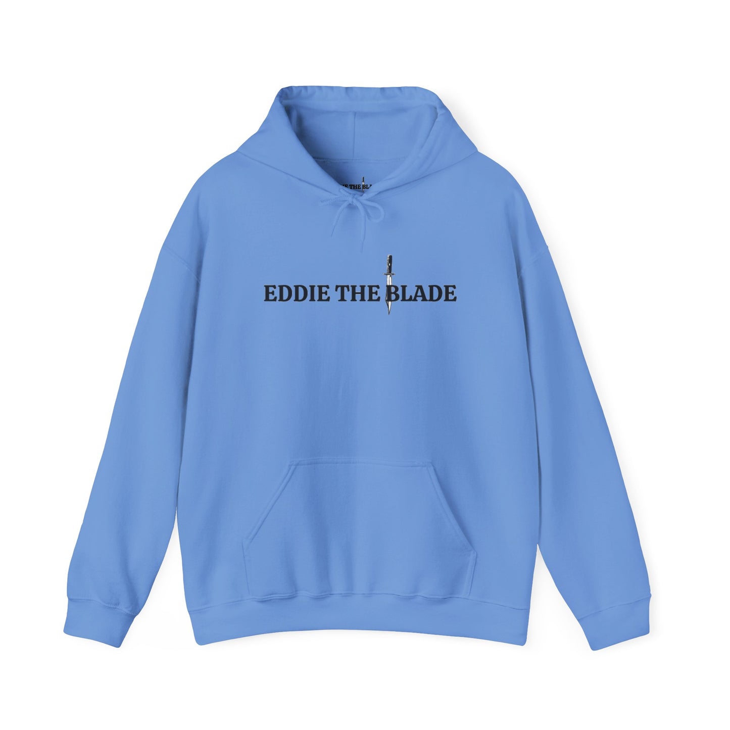 Eddie the blade blue hoodie w/logo