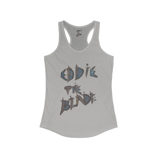 EDDIE the blade ladys grey Tank top w/ daggers design