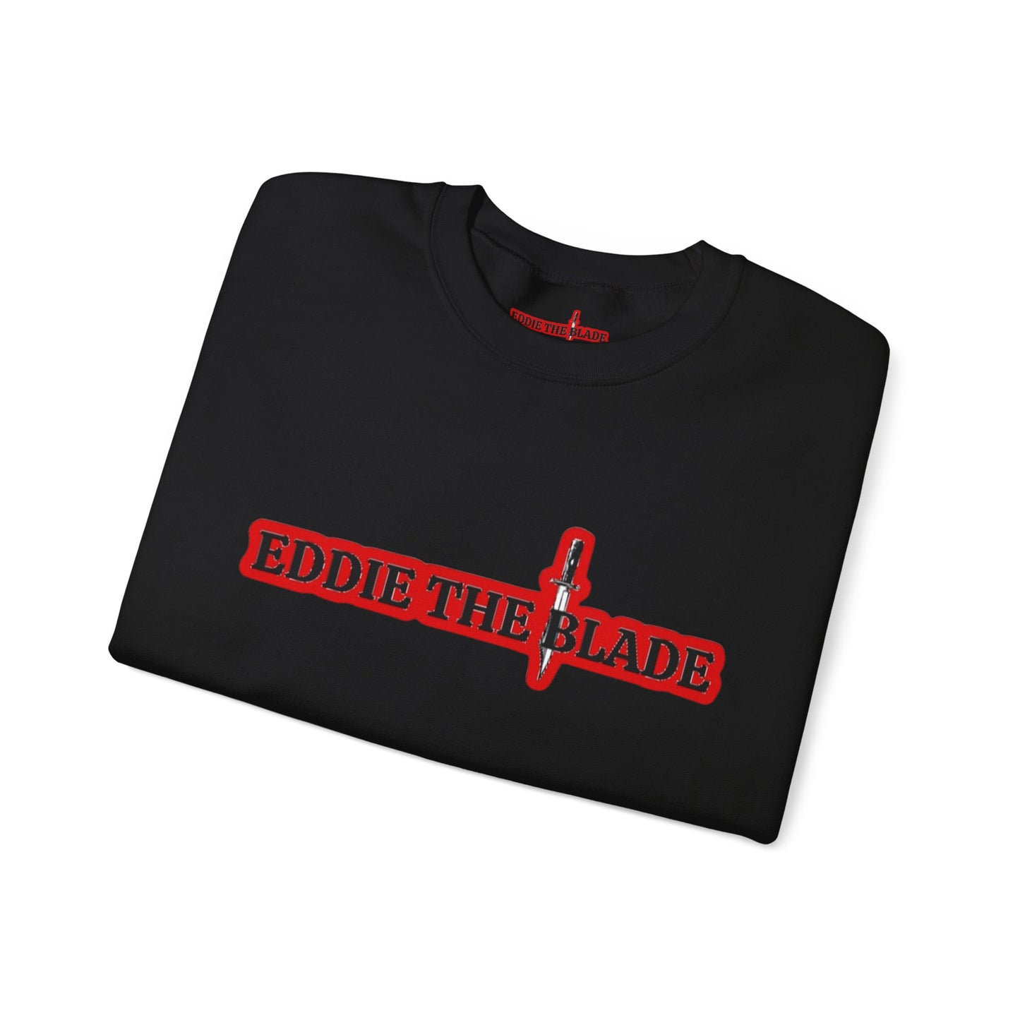 Eddie the blade black Sweatshirt w/red logo