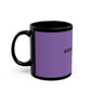 Eddie the blade purple mug w/logo (black trim)